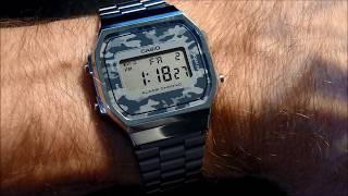 Casio A168 how to set time and date