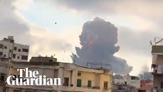 Beirut explosion footage shows massive blast shaking Lebanons capital