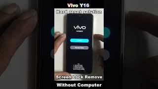 Vivo Y16 Hard Reset Not Working 2024  Vivo Y16 Hard Reset Pattern Lock Without Computer #2024