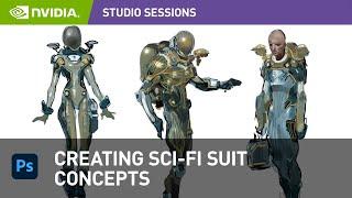 Creating Sci-Fi Suit Concept Art in Photoshop w Ahmed Aldoori