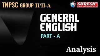 GENERAL ENGLISH  PART-A ANALYSIS  TNPSC  GROUP-IIIIA  Suresh IAS Academy