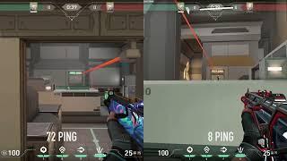 How ping affects Valorants peekers advantage