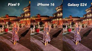 Apple iPhone 16 vs Pixel 9 vs Galaxy S24 Camera Test Comparison