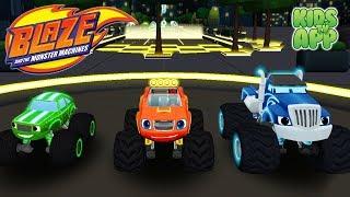 Blaze and the Monster Machines - Racing Game - Light Riders Tracks - Best App For Kids