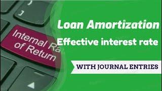 Loan amortization schedule in MS Excel  Effective Interest rate  Transaction cost  IFRS  PMT