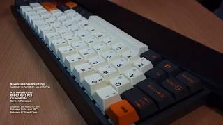 NovelKeys Cream Switches Typing High Profile Case + Carbon Plate