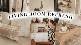 LIVING ROOM REFRESH  neutral cozy living room decorating ideas