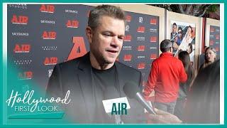 AIR 2023  Interviews with Matt Damon Chris Tucker at LA premiere