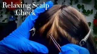 ASMR Relaxing Scalp Check Dandruff 