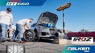 Iroz Motorsport tests the Falken Azenis RT660 on an Audi RS3