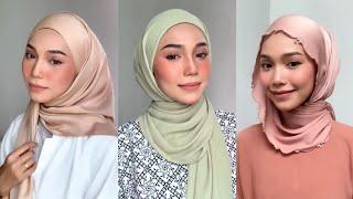 8 TUTORIAL HIJAB PASHMINA TERBARU SIMPLE DAN KEKINIAN UNTUK LEBARAN 