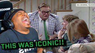 Matt Foley Van Down By The River - SNL reactionChris Farley and David spade been at it for years