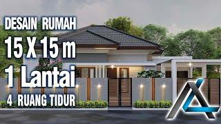 DESAIN RUMAH 15 x 15 meter I banten – DESAIN RUMAH TROPIS MODERN