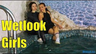 Wetlook Shower Girls  Wetlook Girls in Leggings  Wetlook Dress Girls