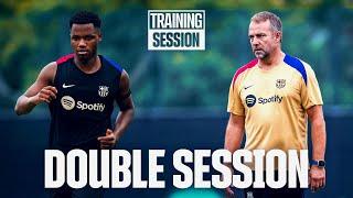  DOUBLE SESSION + OFFICIAL STAFF PHOTO  FC Barcelona training 