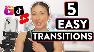 5 POPULAR TIKTOK TRANSITIONS  Transition Tutorial For Instagram Reels TikTok & YouTube Shorts