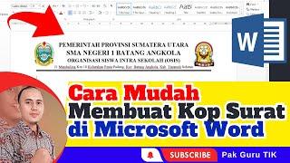 CARA MUDAH MEMBUAT KOP SURAT DI WORD 2013