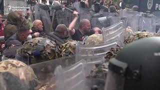 Kosovo Serb Blockade Turns Violent KFOR Troops Injured