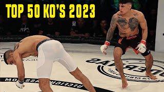TOP 50 MMA KNOCKOUTS OF 2023 CRAZY SLUGFESTS