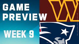 Washington Commanders vs. New England Patriots  2023 Week 9 Game Preview