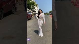 Nora Fatehi spotted at film city