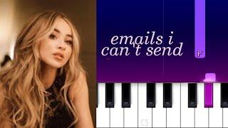 Sabrina Carpenter - emails i can’t send  Piano Tutorial