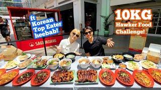 INSANE 10KG Singapore Hawker Food Challenge ft.Koreas Top Eater @heebab  SG Street Food Mukbang