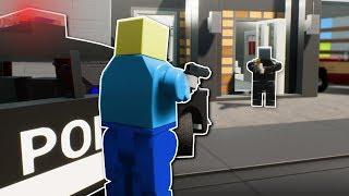 POLICE CHASE ENDS IN PLANE ESCAPE - Brick Rigs Multiplayer Gameplay - Lego Cops and Robbers