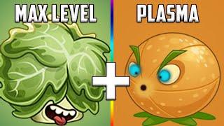 Max Level Headbutter Lettuce with Citons Plasmball - BIG HEAD ZOMBIE Challenge