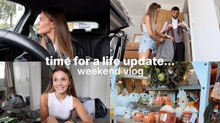 HUGE LIFE UPDATE WEDDING SHOWS AND AUTUMN SHOPPING  weekend vlog