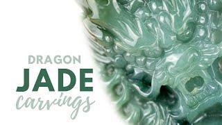 Dragon Pi Xiu and Fu Dog Carvings in Jade Stone  Chinese Symbolism ft. Mason-Kay Jade