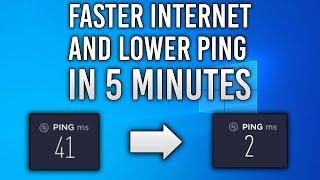 HOW TO GET LOWER PING AND SPEED UP YOUR INTERNET  WINDOWS 1011  2022