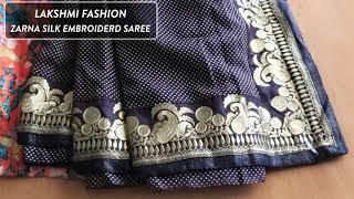 Lakshmi Fashion  Kangana Replica Saree  Zarna Silk Embroiderd Saree