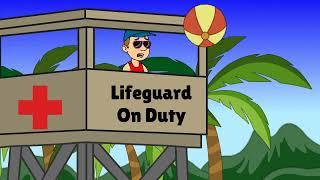 Caillou Throws The Beach Ball at the Lifeguard and gets Grounded