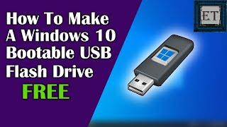 How To Download and Install Windows 10 from USB Flash Drive for FREE  Today