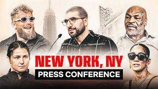 Netflix and MVP Present Paul vs. Tyson & Taylor vs. Serrano Press Tour - Part I