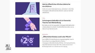 Schwangerschaftsabbruch in Deutschland - Preisträger Information