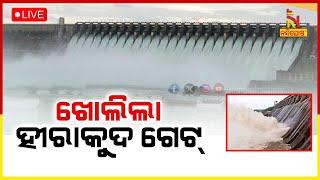  Live  ଖୋଲିଲା ହୀରାକୁଦ ଗେଟ୍  Hirakud Releases Flood Water  Nandighosha TV