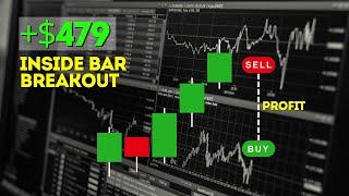 Using Candlesticks To Scalp A $479 Profit INSIDE BAR