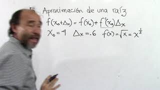 5. Aproximación de una raíz Cálculo Integral