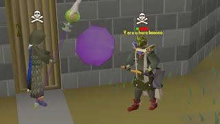 Pking the rich noobs who log into PvP worlds