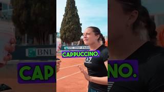 What Italians think about cappuccino️ #tennis #shorts #coffee