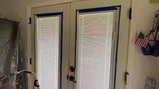 Time to paint inside garage door and back French doors May 25 2024 #197