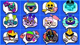 All The Secretly Animated Pins of This Update  #classicbrawl