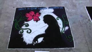 Save Girl child  massage by RANGOLI  from Female students of Engineering PRMIT & R BADNERA AMRAVATI