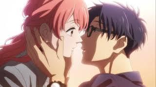 Hirotaka and Narumi funniest KISS scene  Wotakoi  Love is Hard For Otaku