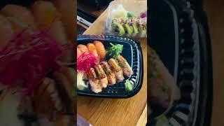 Salmon sushi and vegetables rolls  #sushi #chill #music