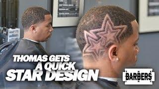 HOW TO Easy Custom Star Design  Mens Haircut Tutorial  HD - 1080p