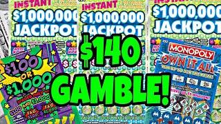 $140 IN LOTTERY SCRATCH OFF TICKETS AND MARCH PROFIT & LOSS TOTALS #scratchers #lottery
