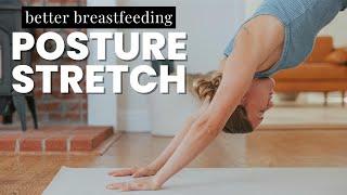 13 MIN BREASTFEEDING YOGA STRETCHES  Best Postpartum Upper Back Stretches